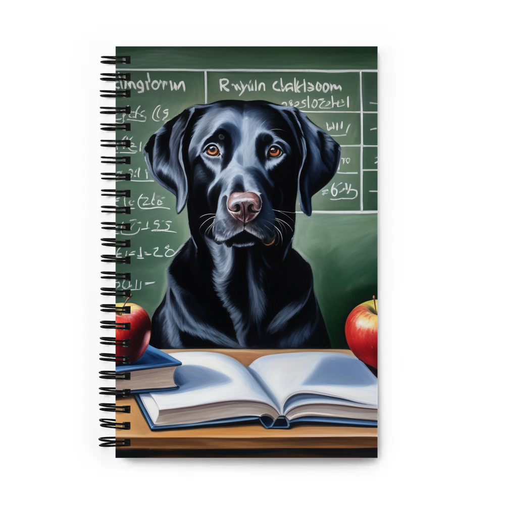PugMug Custom Black Labrador Retriever Spiral Notebook