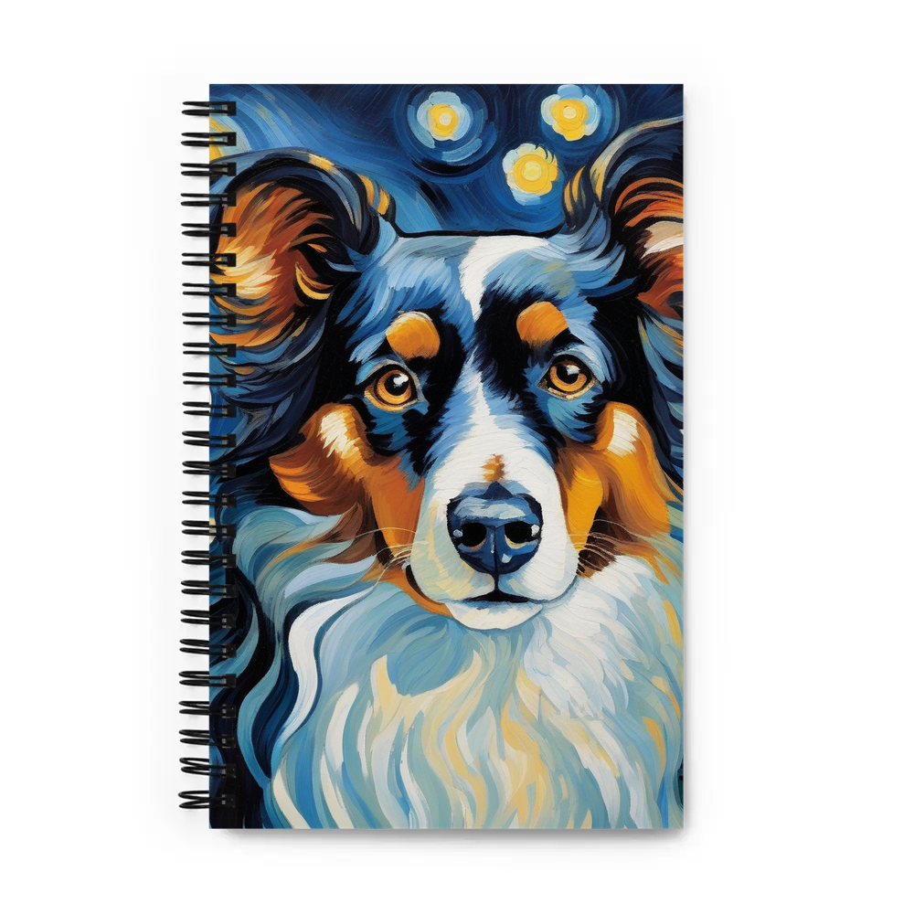 PugMug Custom Miniature American Shepherd Spiral Notebook