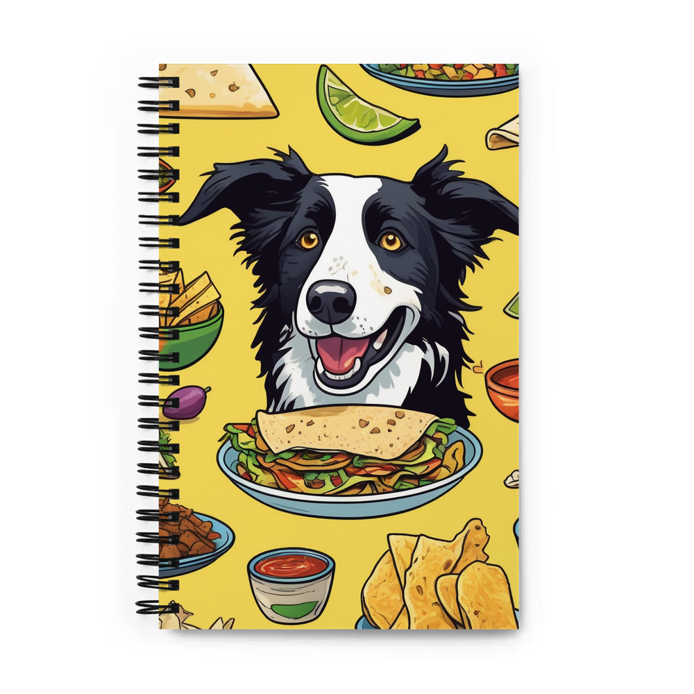 PugMug Custom Border Collie Spiral Notebook