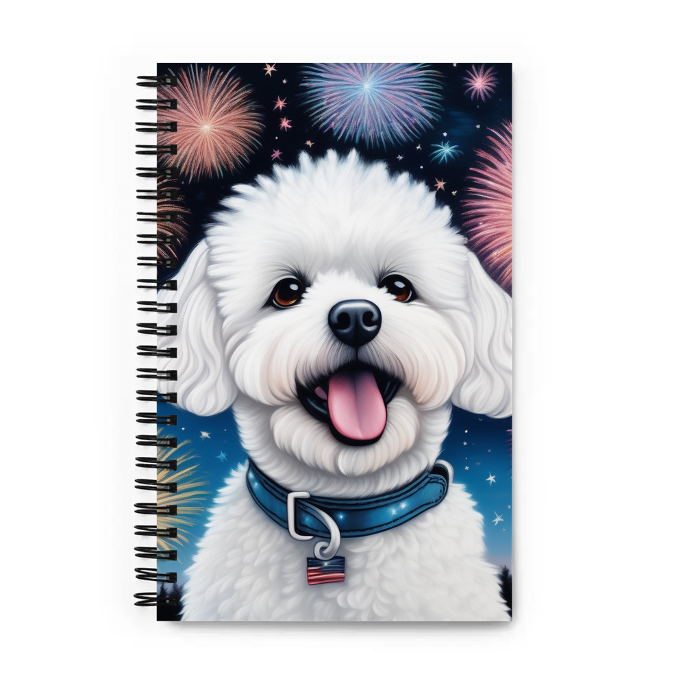 PugMug Custom Bichons Frise Spiral Notebook