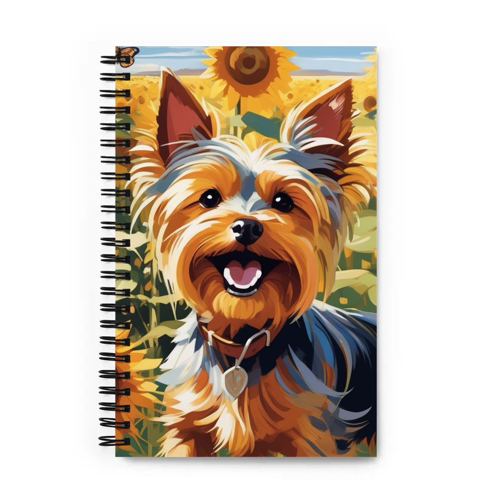 PugMug Custom Yorkshire Terrier Spiral Notebook