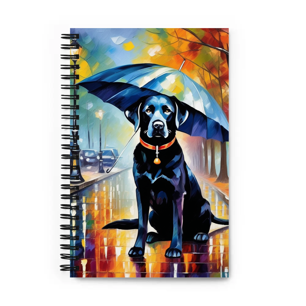 PugMug Custom Black Labrador Retriever Spiral Notebook