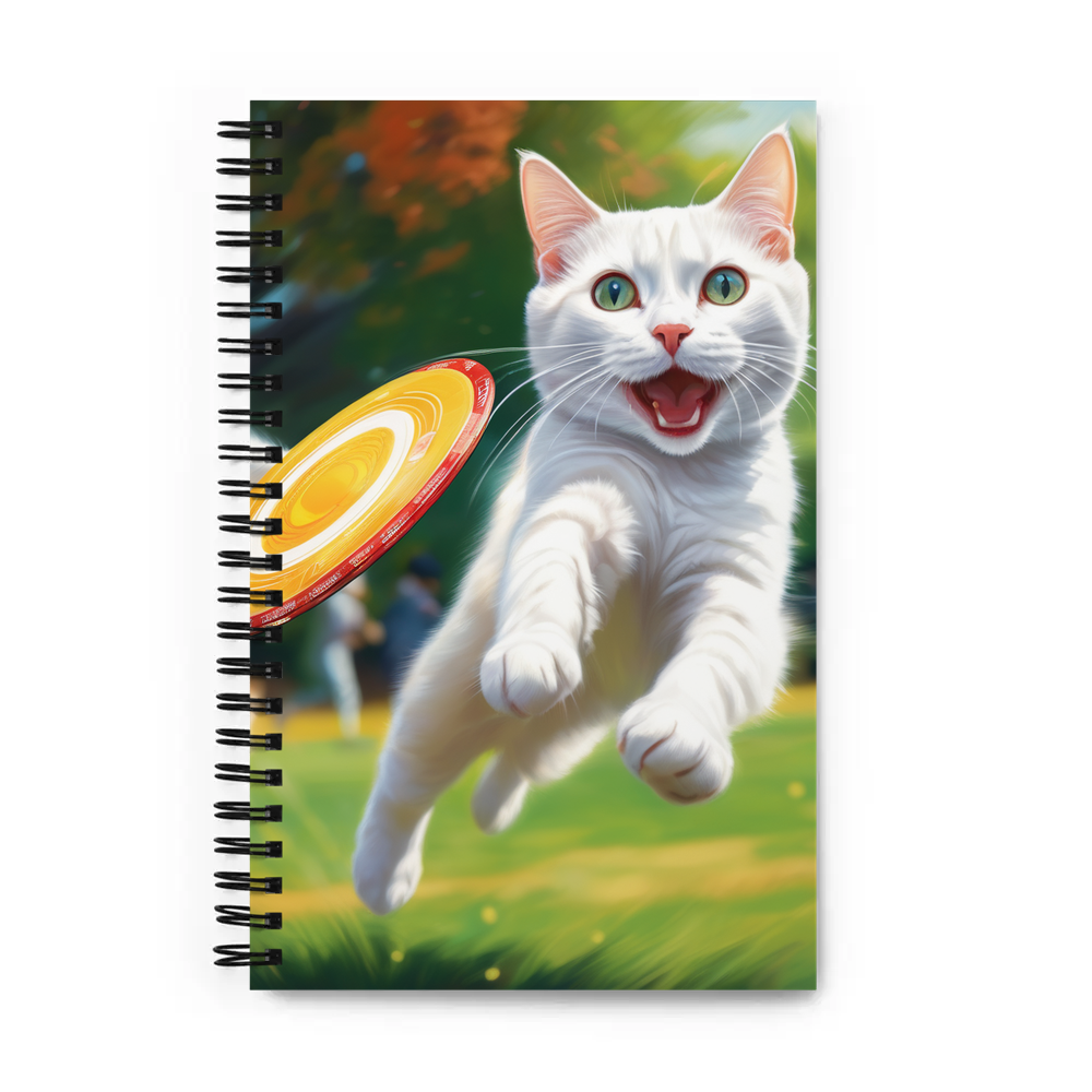 PugMug Custom White Companion Cat Spiral Notebook