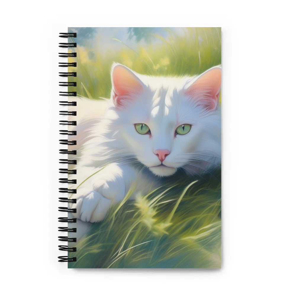 PugMug Custom White Exotic Cat Spiral Notebook