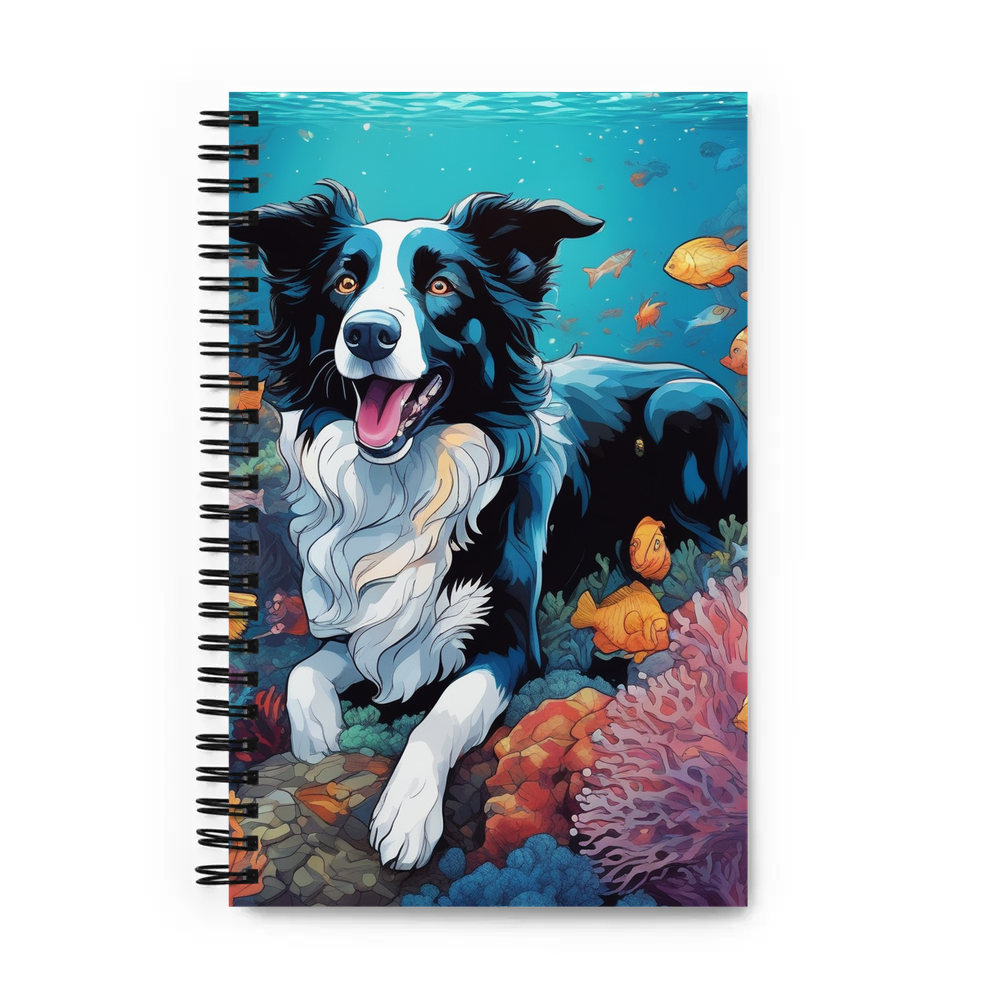 PugMug Custom Border Collie Spiral Notebook