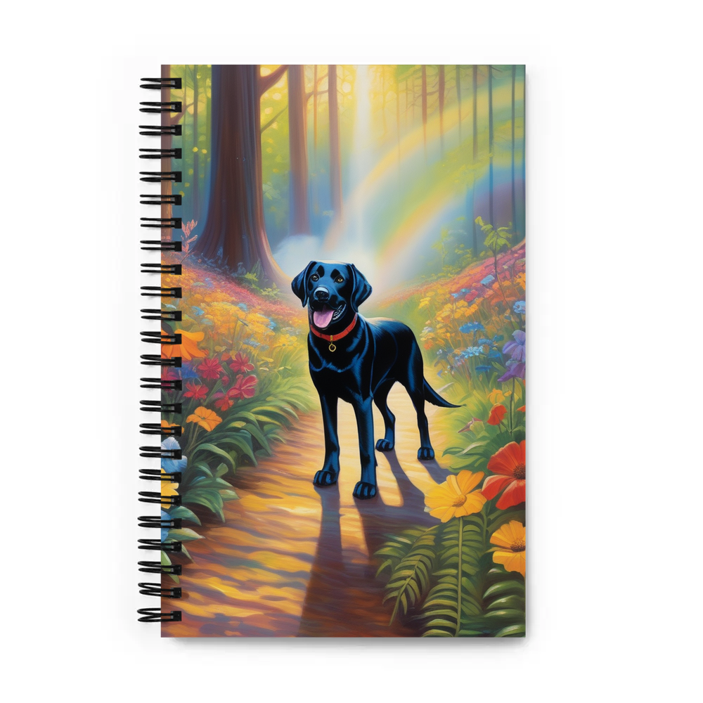 PugMug Custom Black Labrador Retriever Spiral Notebook