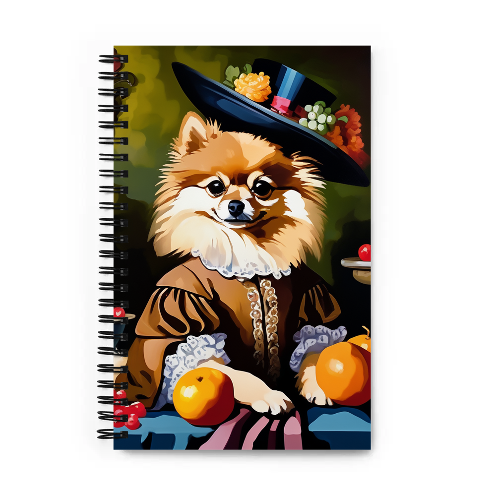 PugMug Custom Tan Pomeranian Spiral Notebook