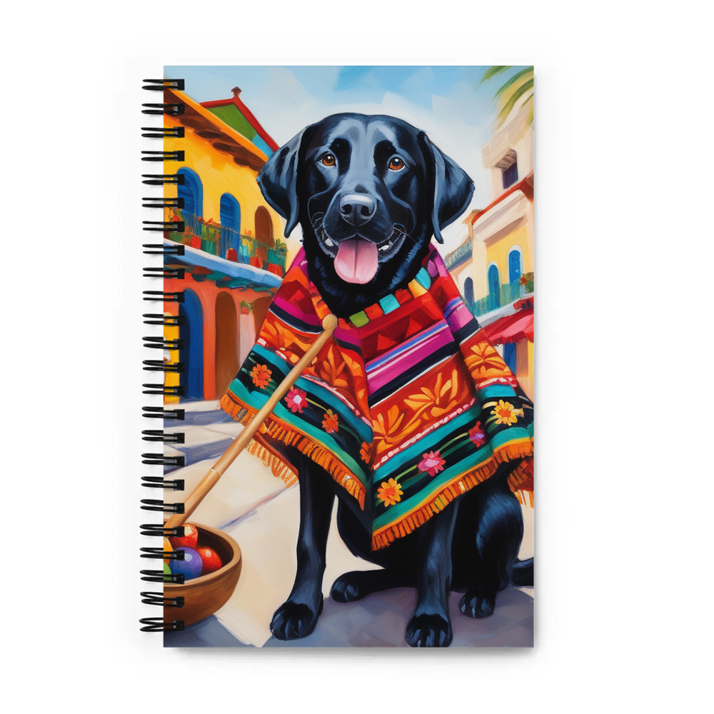 PugMug Custom Black Labrador Retriever Spiral Notebook