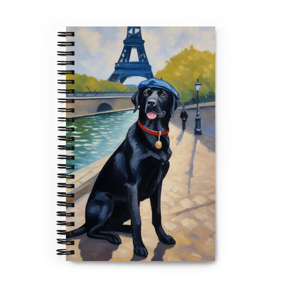 PugMug Custom Black Labrador Retriever Spiral Notebook