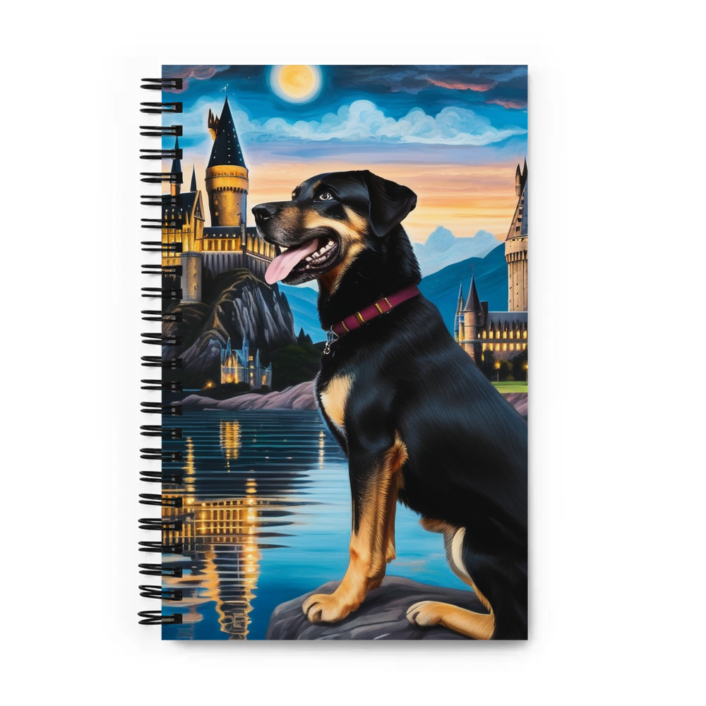 PugMug Custom Blue Spiral Notebook