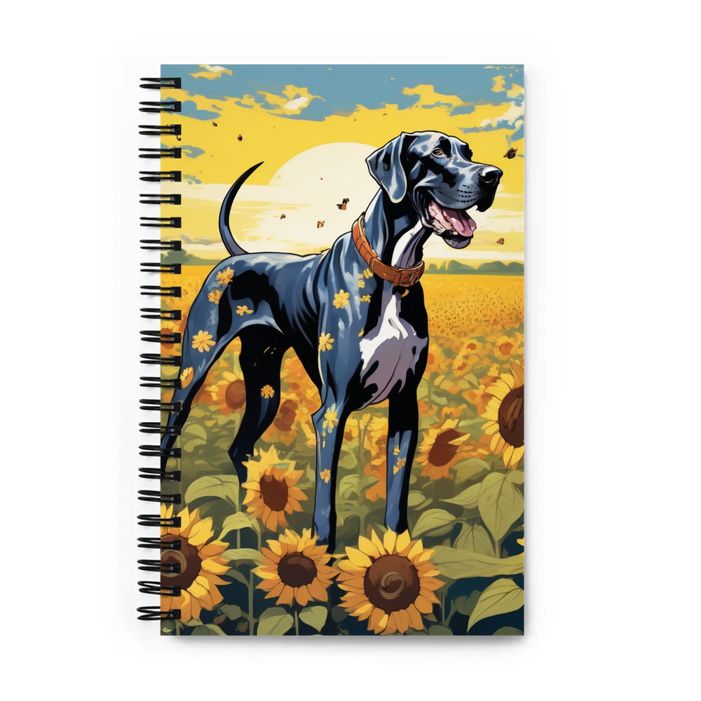 PugMug Custom Great Dane Spiral Notebook