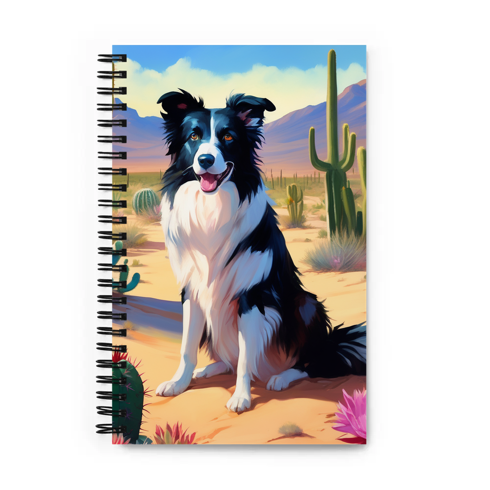 PugMug Custom Border Collie Spiral Notebook