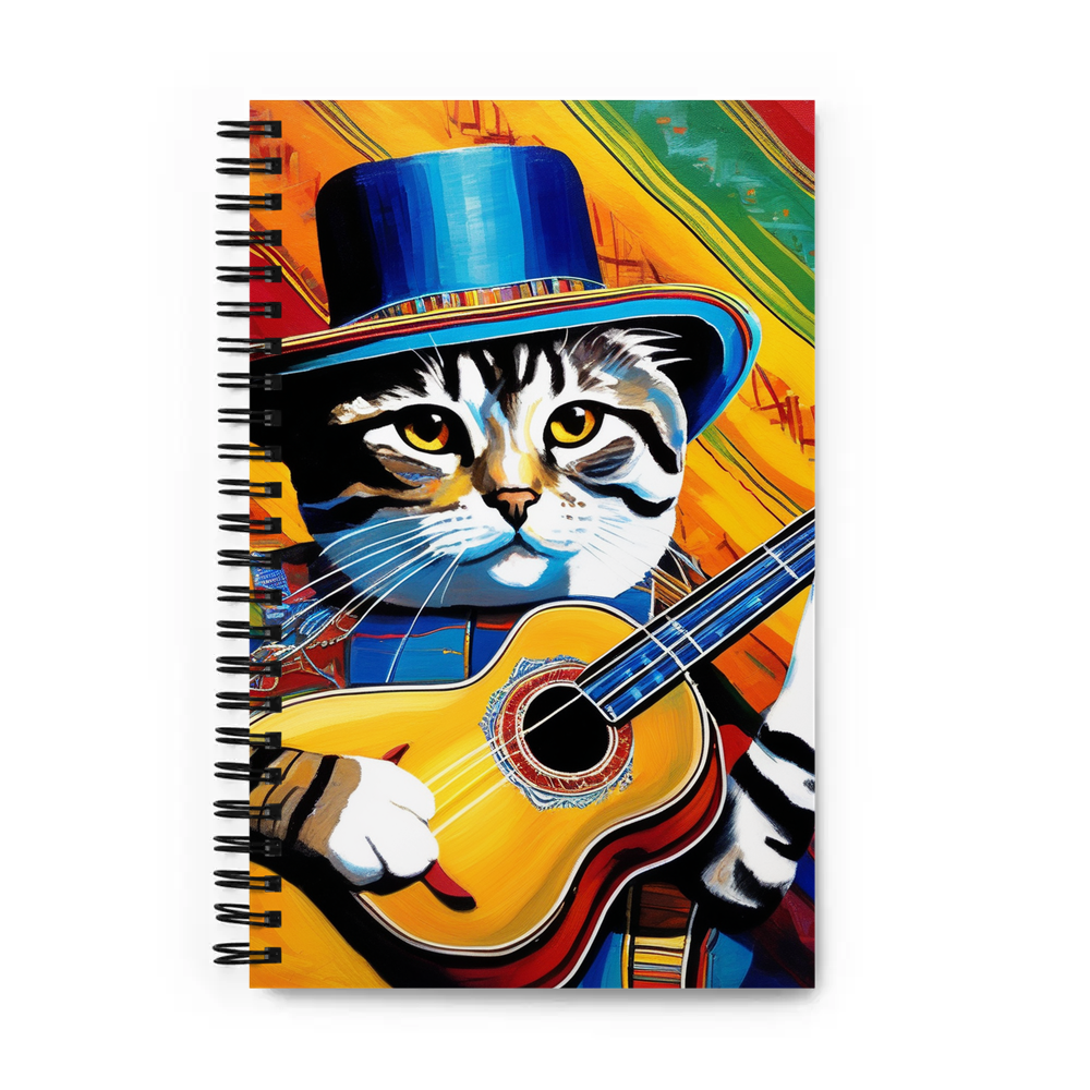 PugMug Custom Tabby Scottish Fold Cat Spiral Notebook