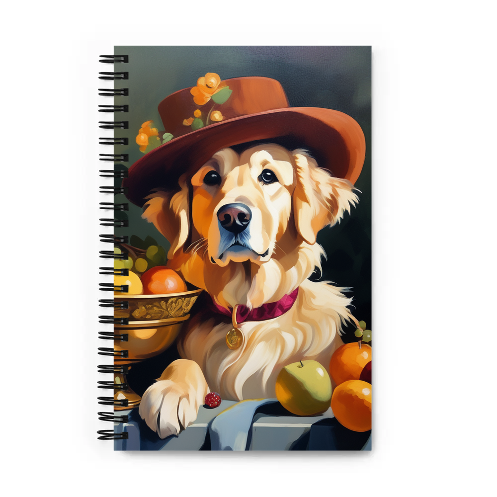 PugMug Custom Golden Retriever Spiral Notebook