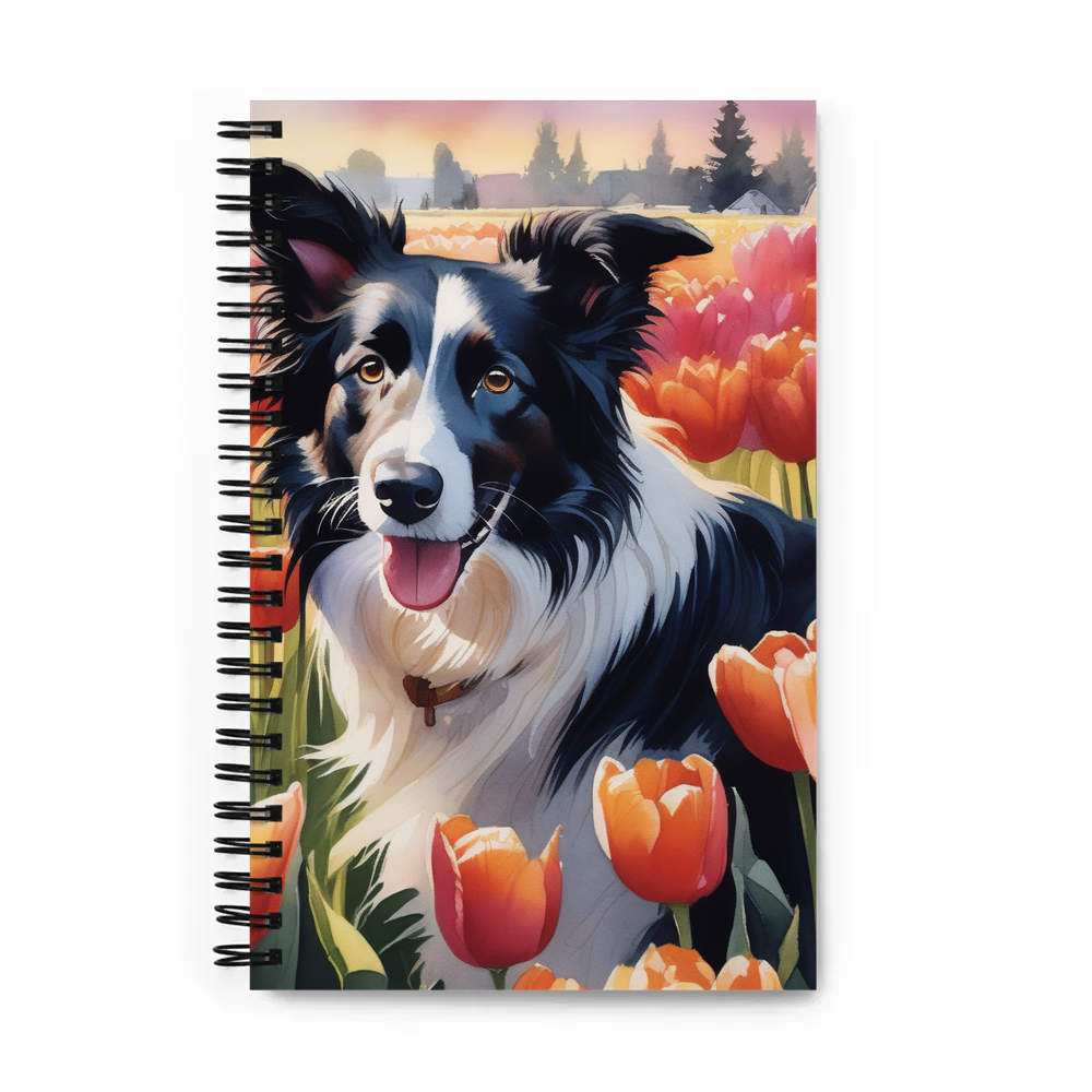 PugMug Custom Border Collie Spiral Notebook