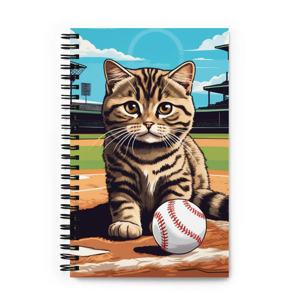 PugMug Custom Tabby Scottish Fold Cat Spiral Notebook