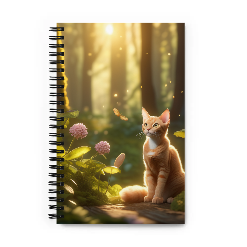 PugMug Custom Tabby Devon Rex Cat Spiral Notebook