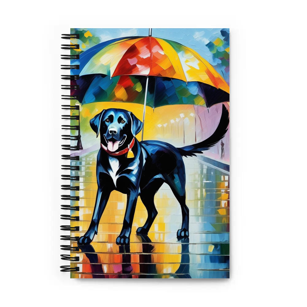 PugMug Custom Black Labrador Retriever Spiral Notebook