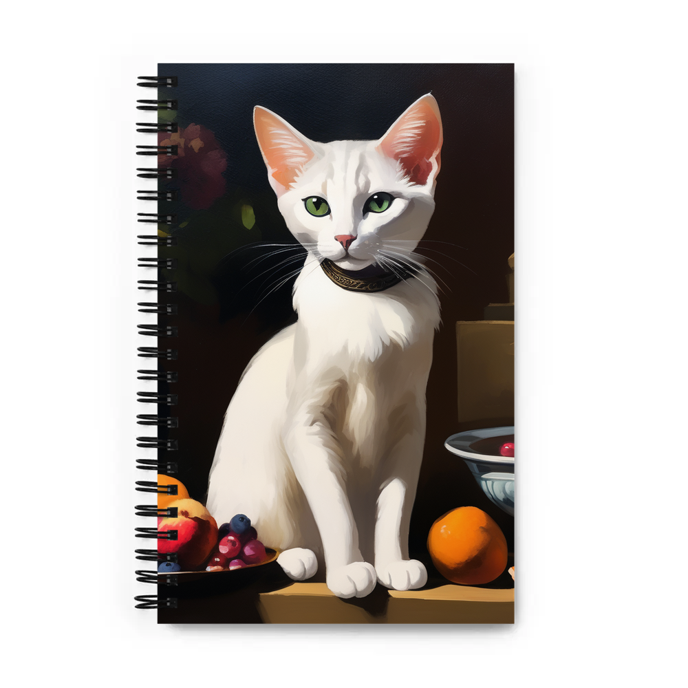 PugMug Custom White Abyssinian Cat Spiral Notebook