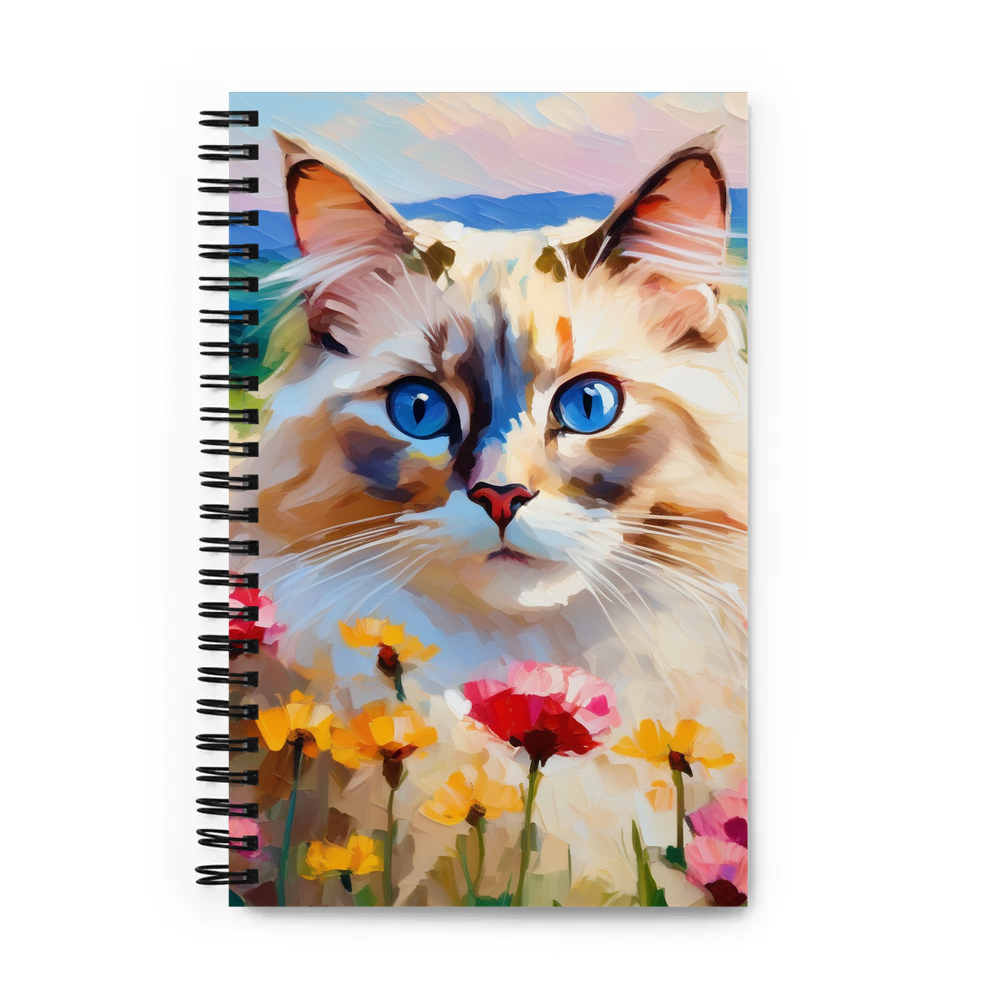 PugMug Custom Tabby Ragdoll Cat Spiral Notebook