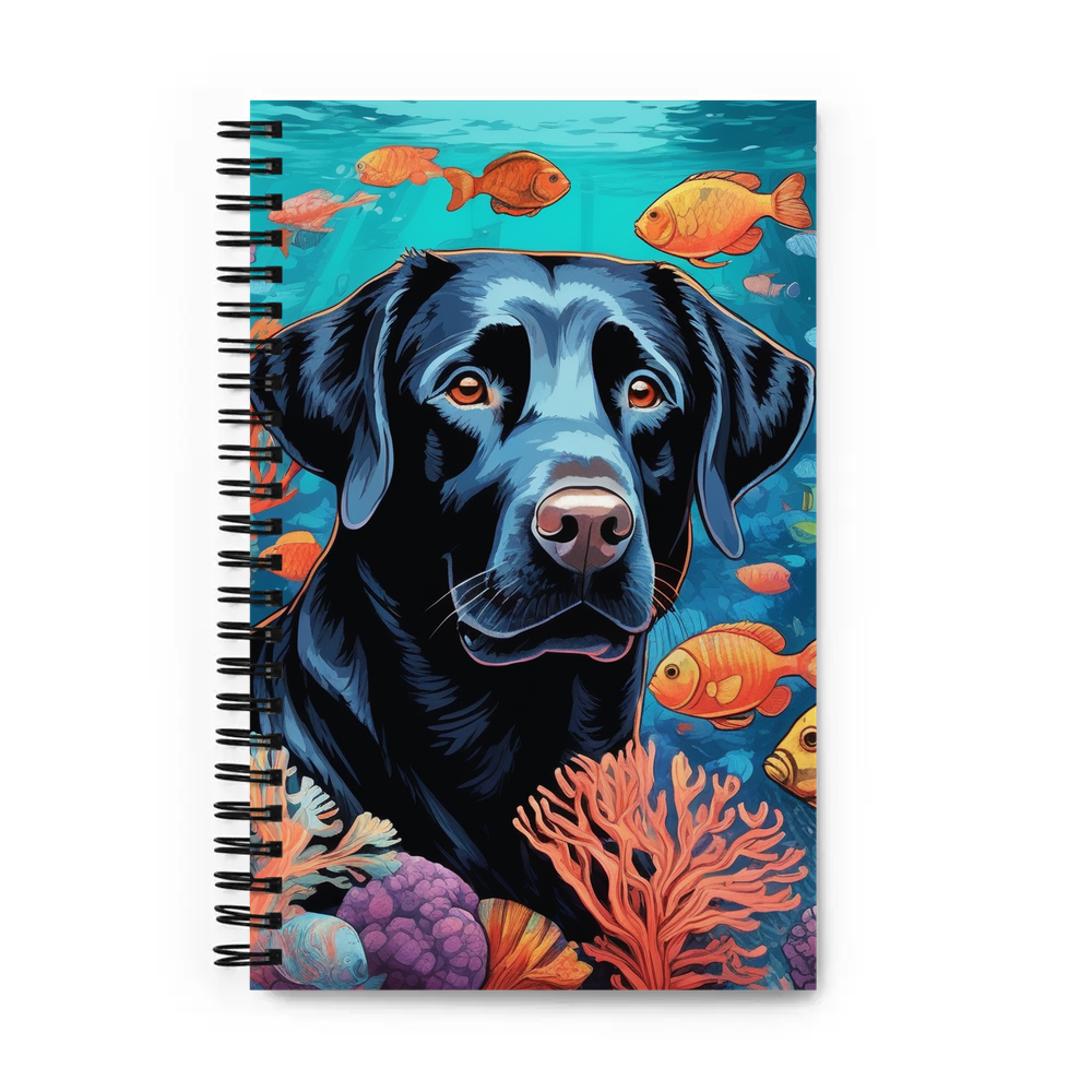PugMug Custom Black Labrador Retriever Spiral Notebook