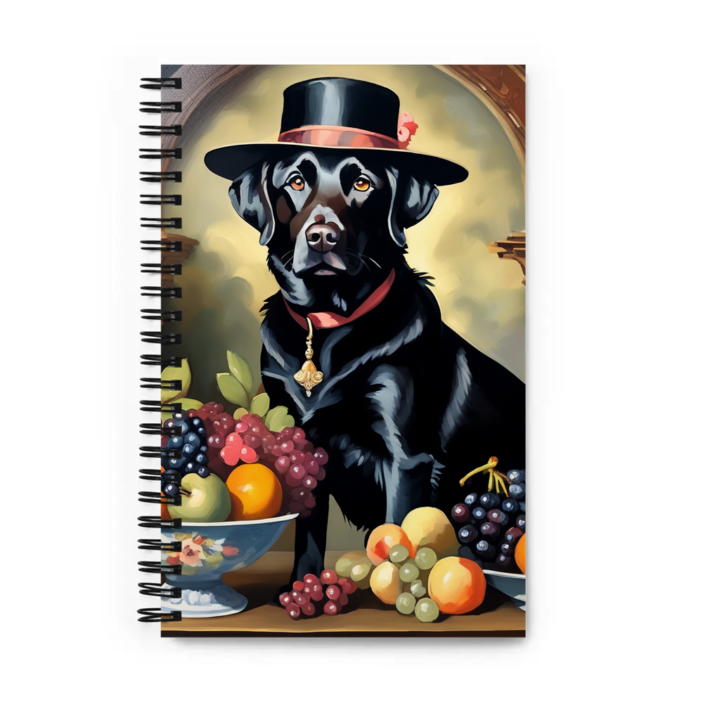 PugMug Custom Black Labrador Retriever Spiral Notebook