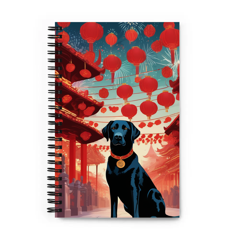 PugMug Custom Black Labrador Retriever Spiral Notebook