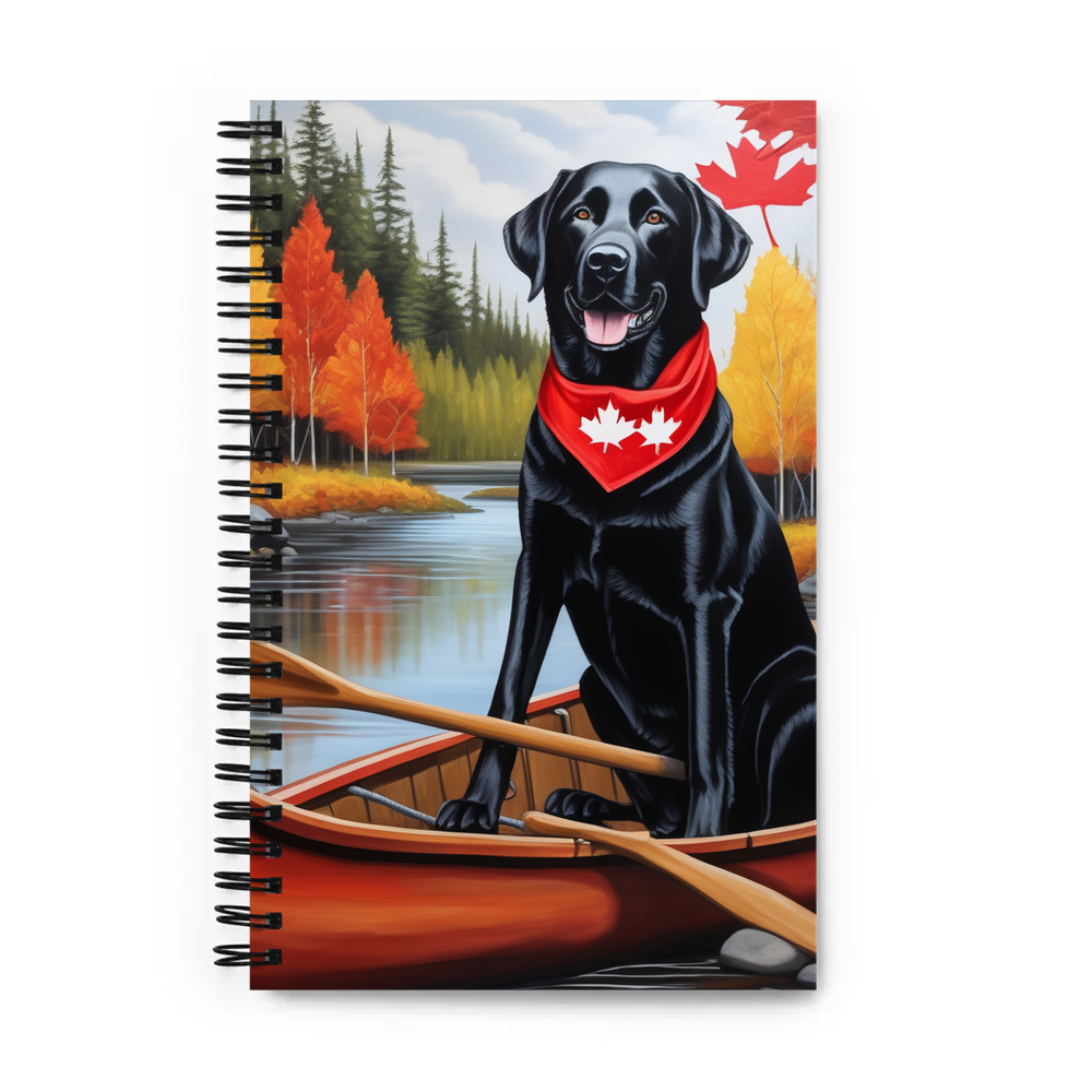 PugMug Custom Black Labrador Retriever Spiral Notebook