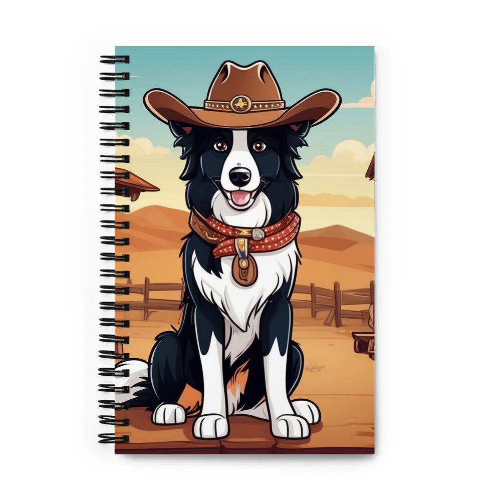 PugMug Custom Border Collie Spiral Notebook