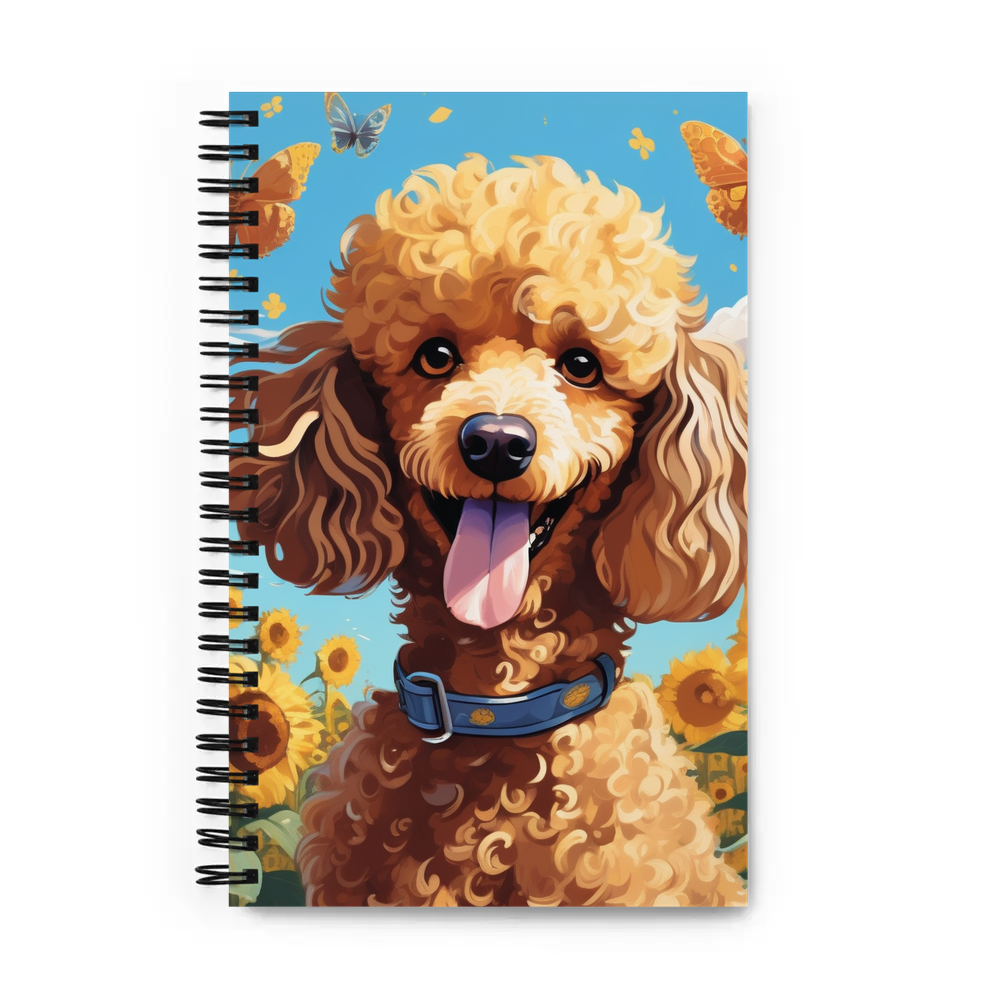 PugMug Custom Tan Poodle Spiral Notebook