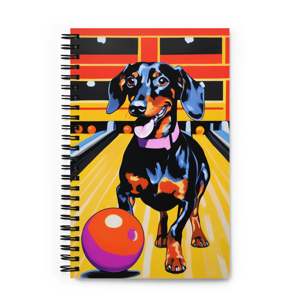 PugMug Custom Black Dachshund Spiral Notebook