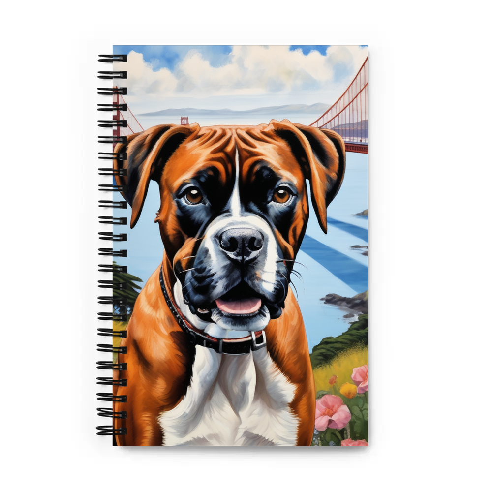 PugMug Custom Boxer Dog Spiral Notebook