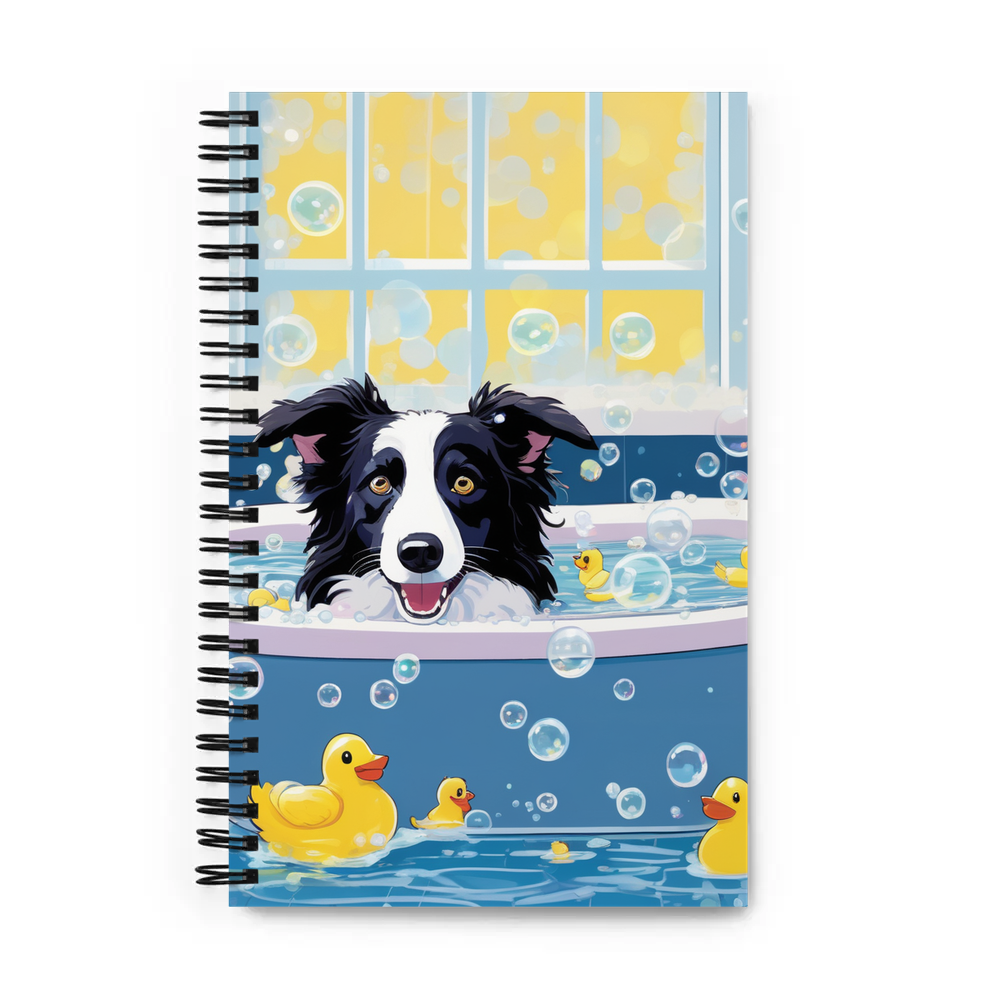 PugMug Custom Border Collie Spiral Notebook