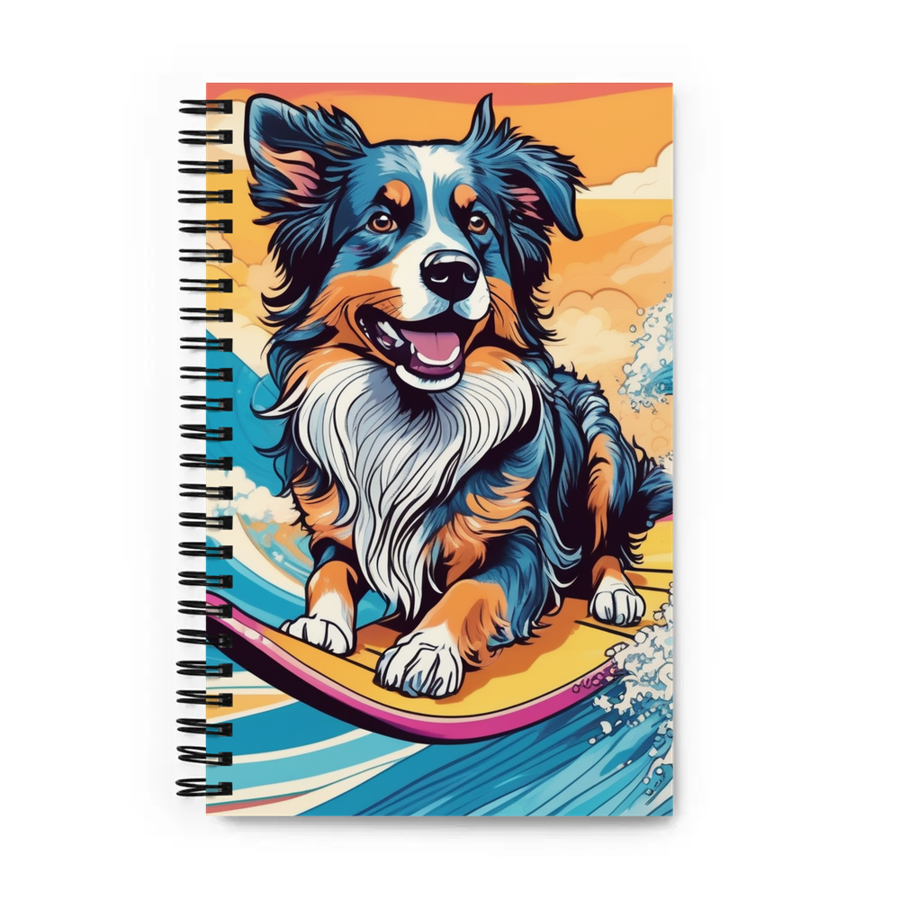 PugMug Custom Australian Shepherd Dog Spiral Notebook