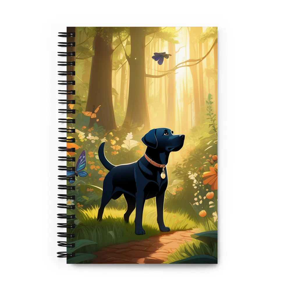 PugMug Custom Black Labrador Retriever Spiral Notebook