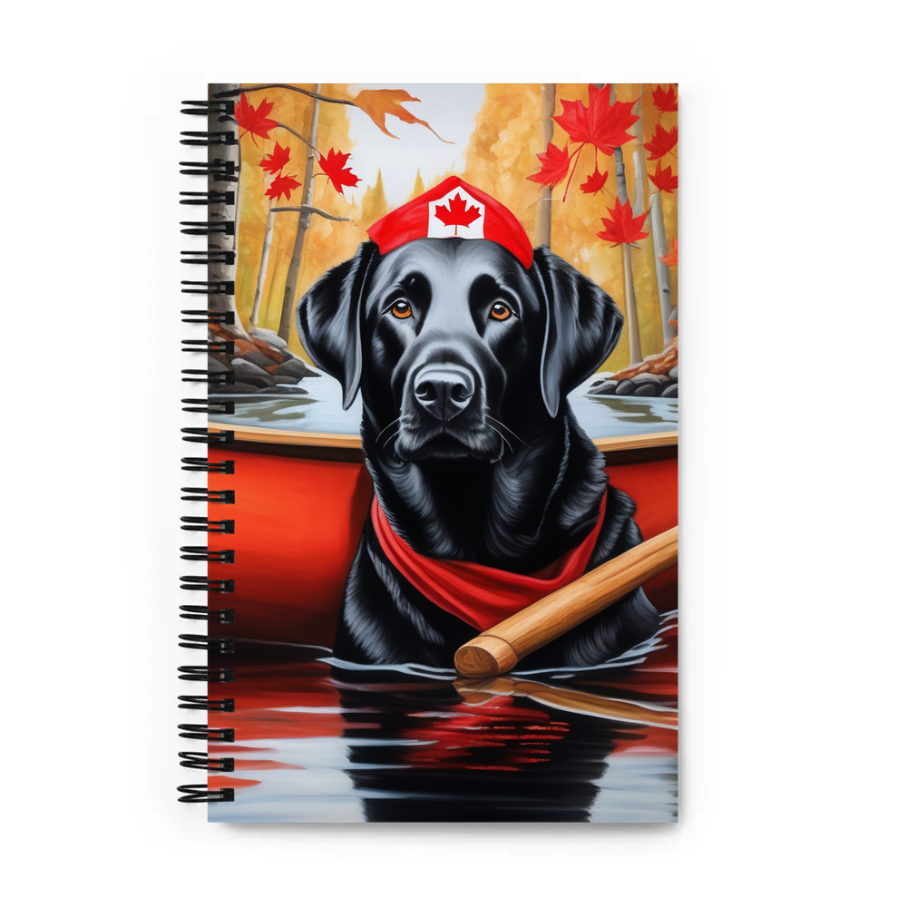 PugMug Custom Black Labrador Retriever Spiral Notebook