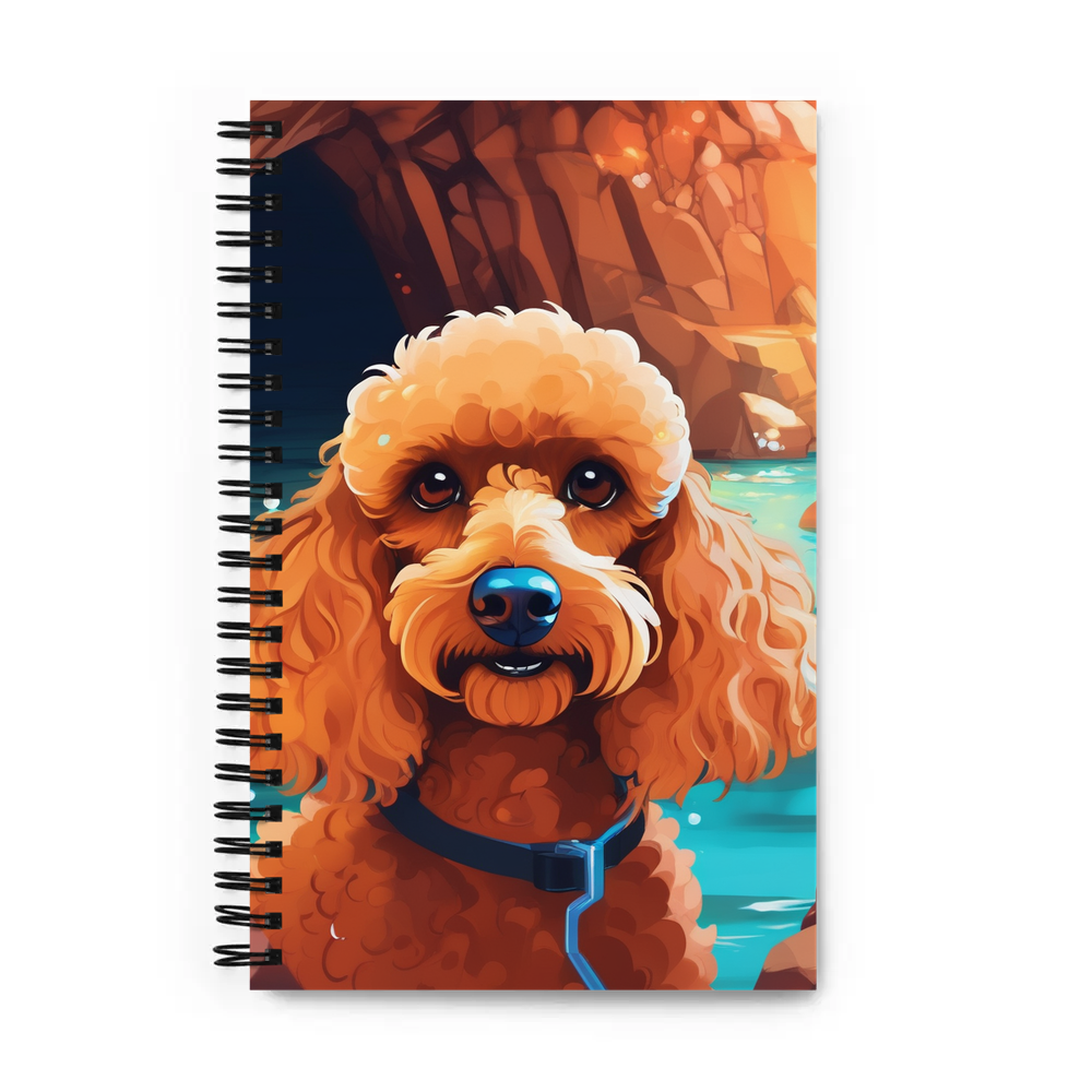 PugMug Custom Tan Poodle Spiral Notebook