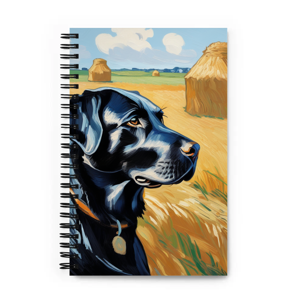 PugMug Custom Black Labrador Retriever Spiral Notebook