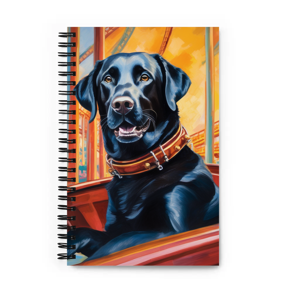 PugMug Custom Black Labrador Retriever Spiral Notebook