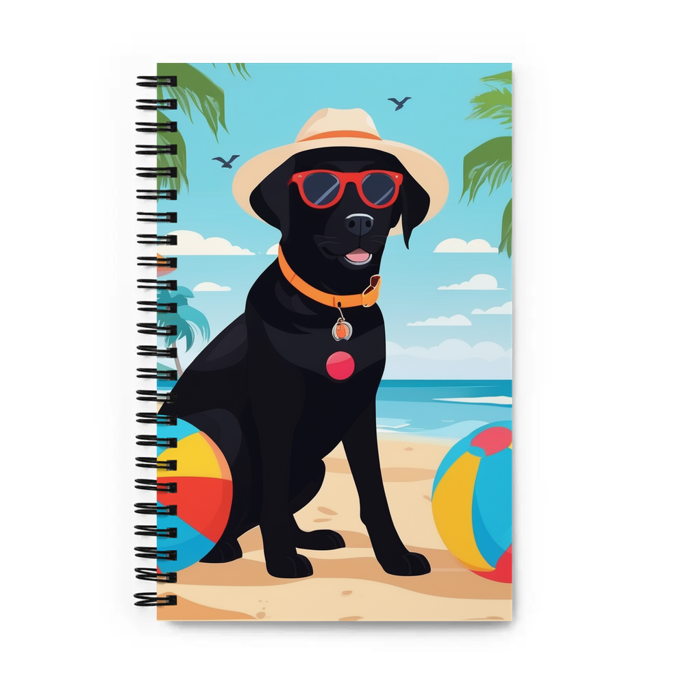 PugMug Custom Black Labrador Retriever Spiral Notebook