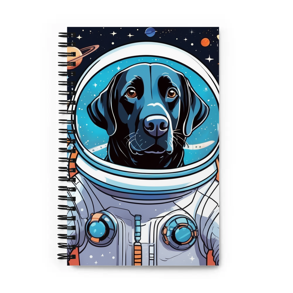PugMug Custom Black Labrador Retriever Spiral Notebook