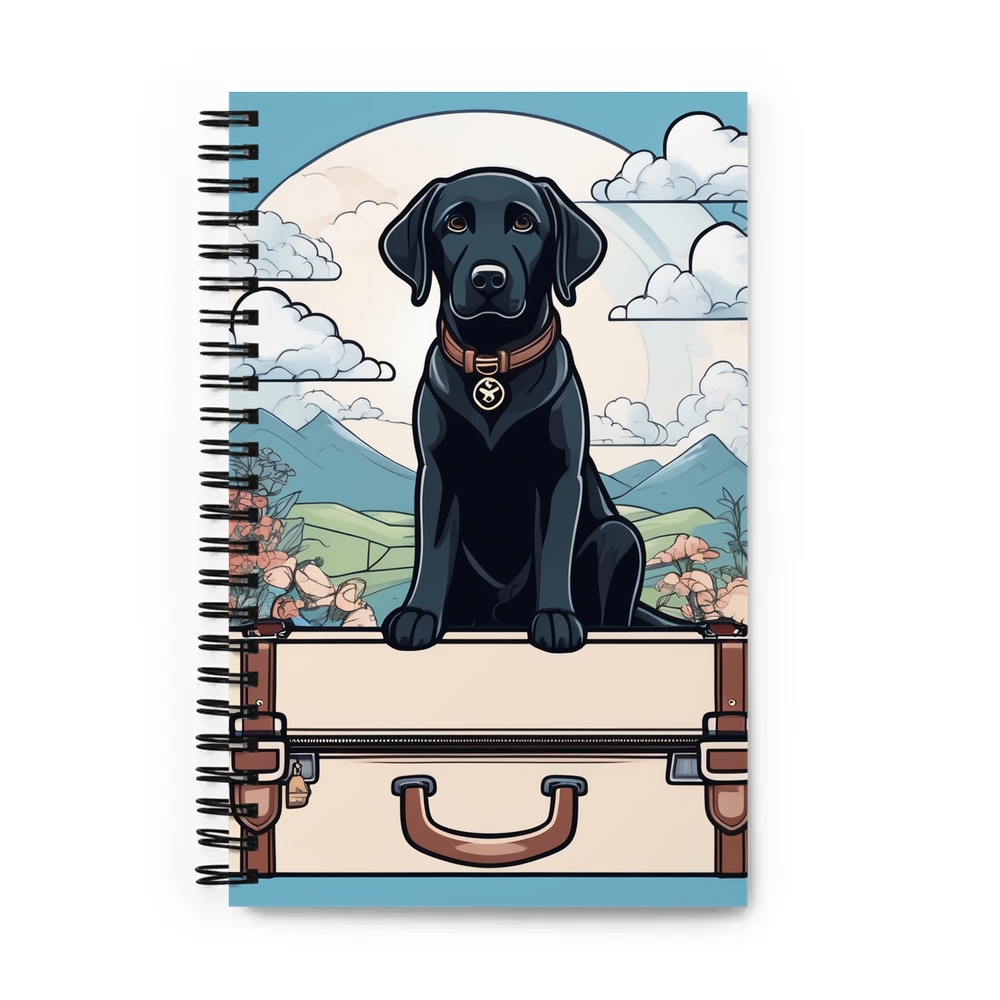 PugMug Custom Black Labrador Retriever Spiral Notebook