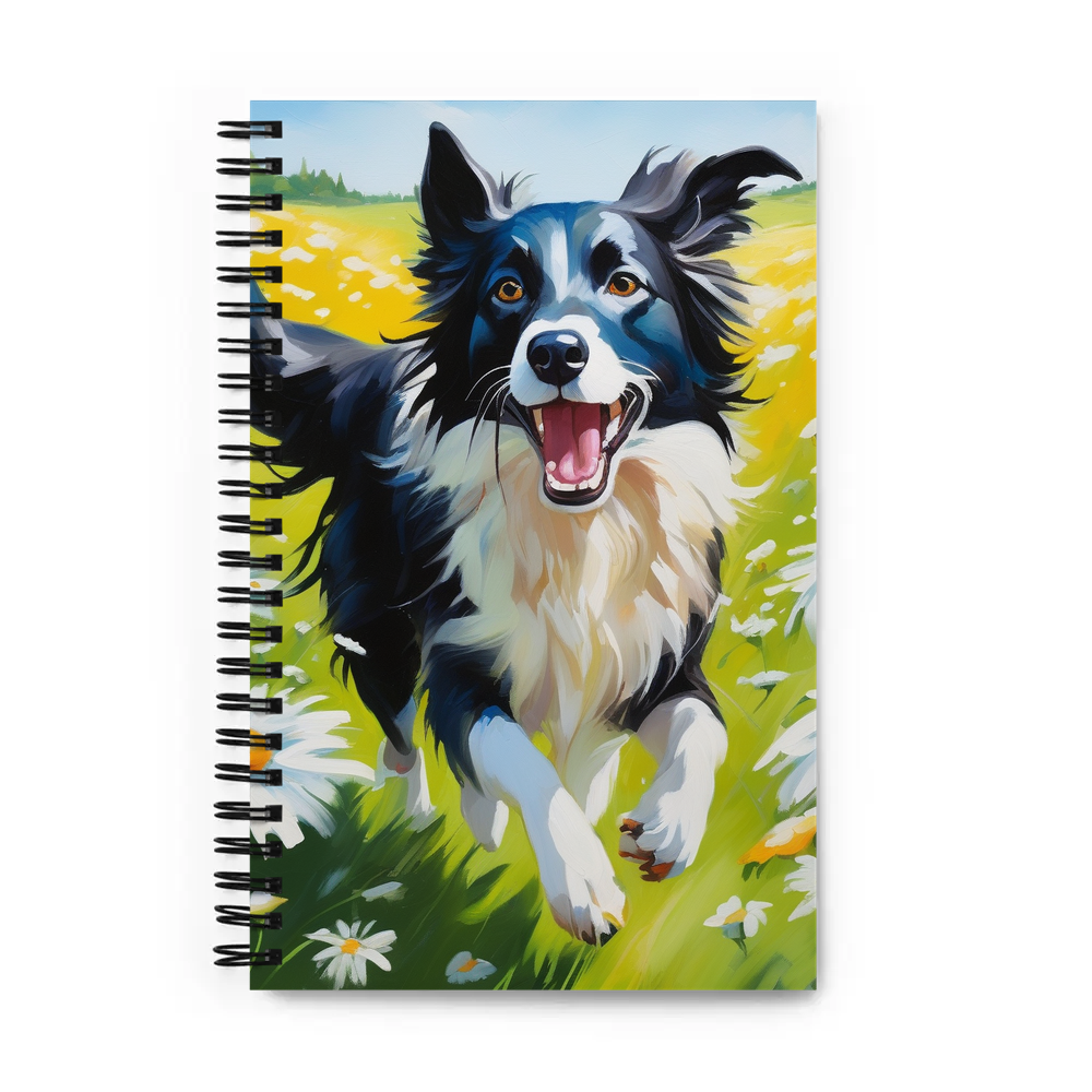PugMug Custom Border Collie Spiral Notebook