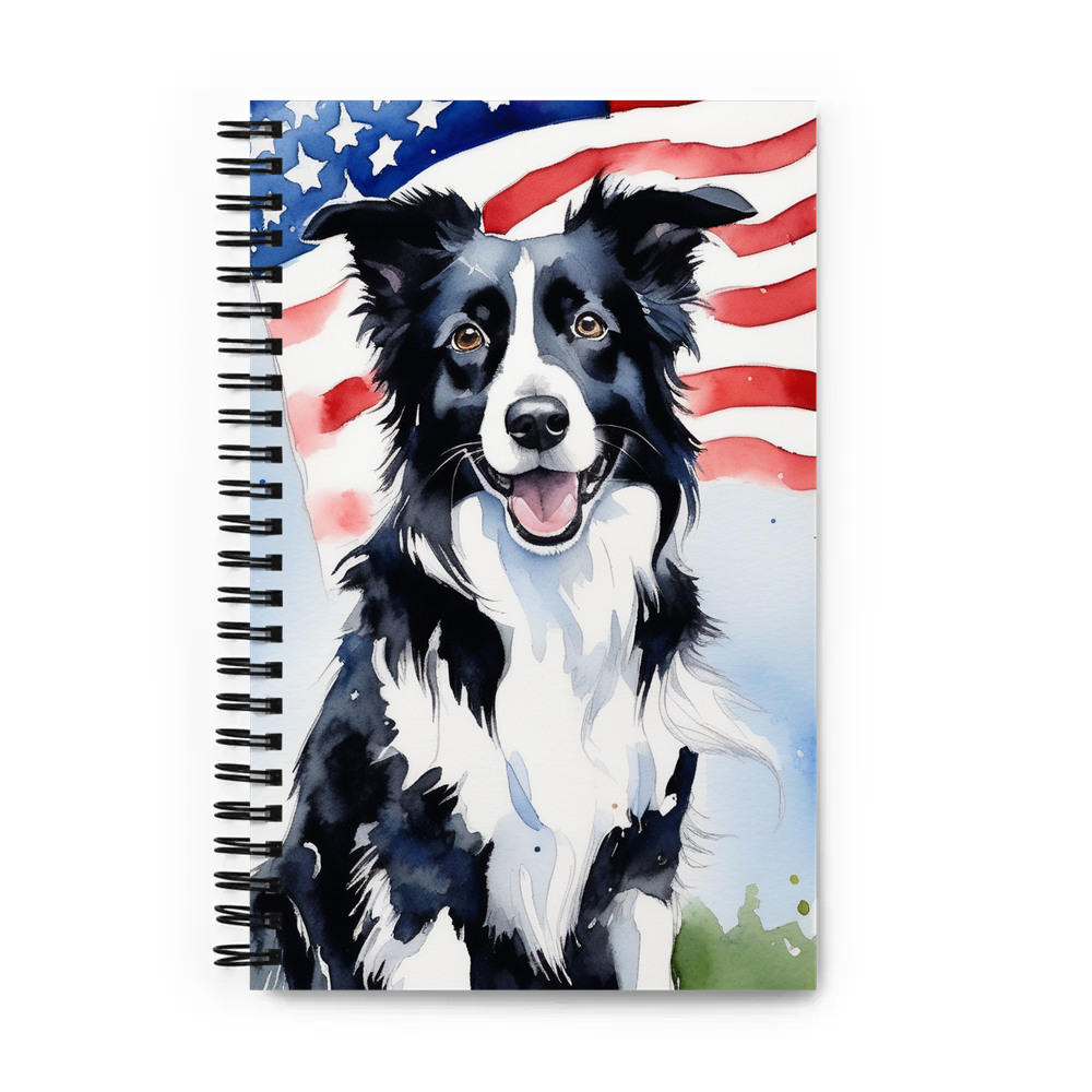 PugMug Custom Border Collie Spiral Notebook