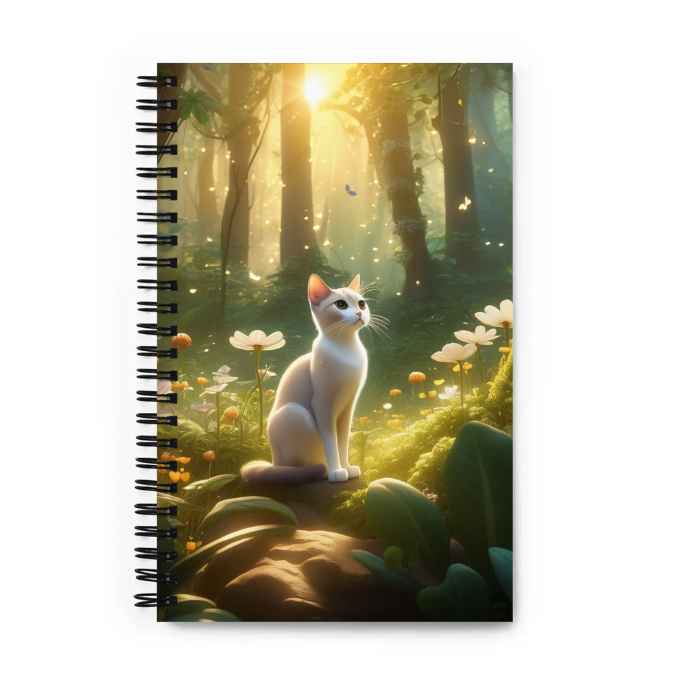 PugMug Custom White Abyssinian Cat Spiral Notebook