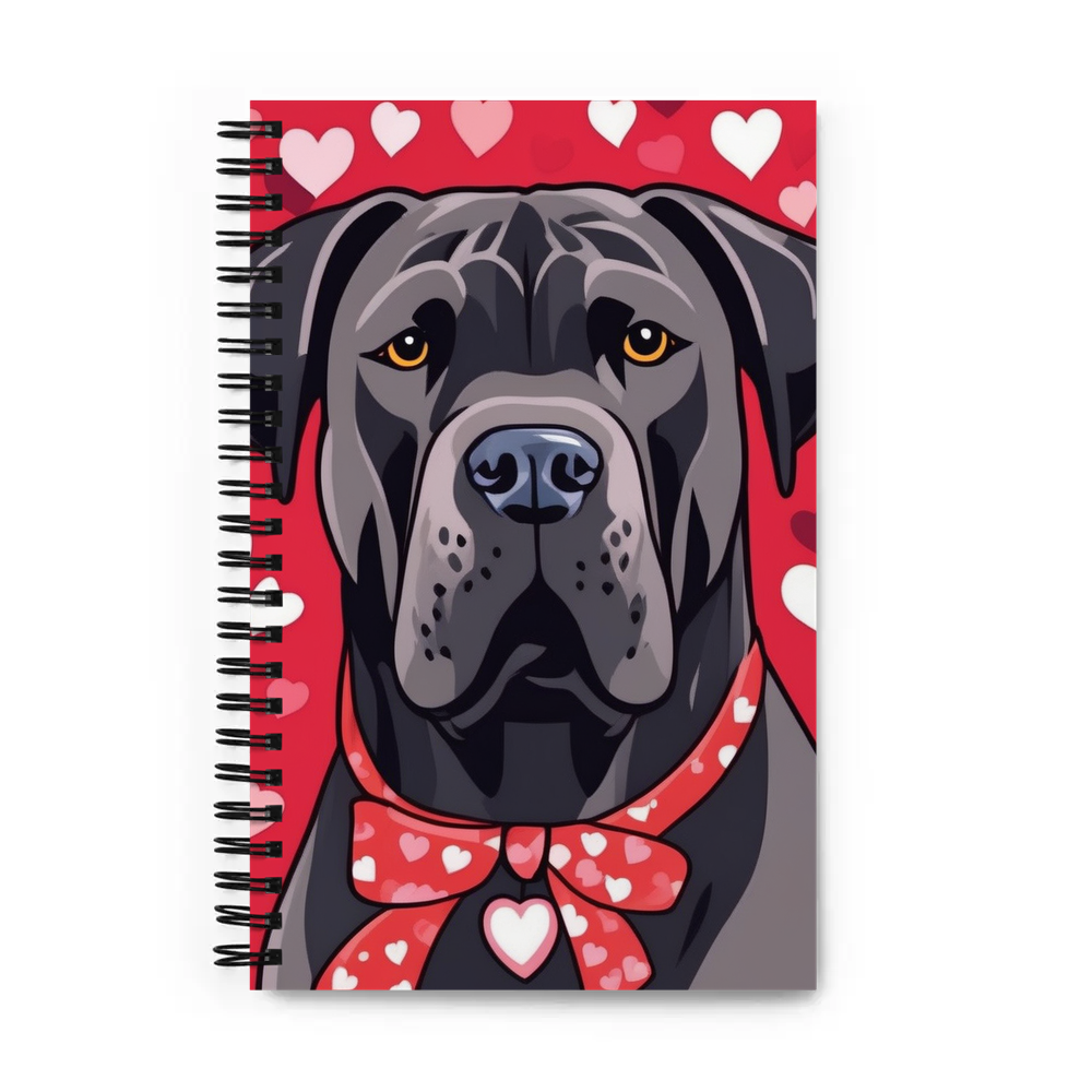PugMug Custom Cane Corso Spiral Notebook