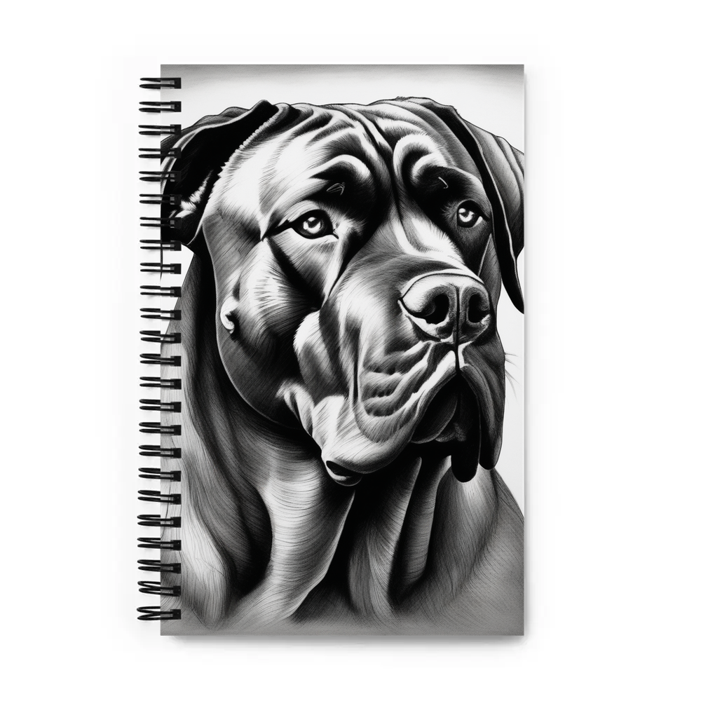 PugMug Custom Cane Corso Spiral Notebook