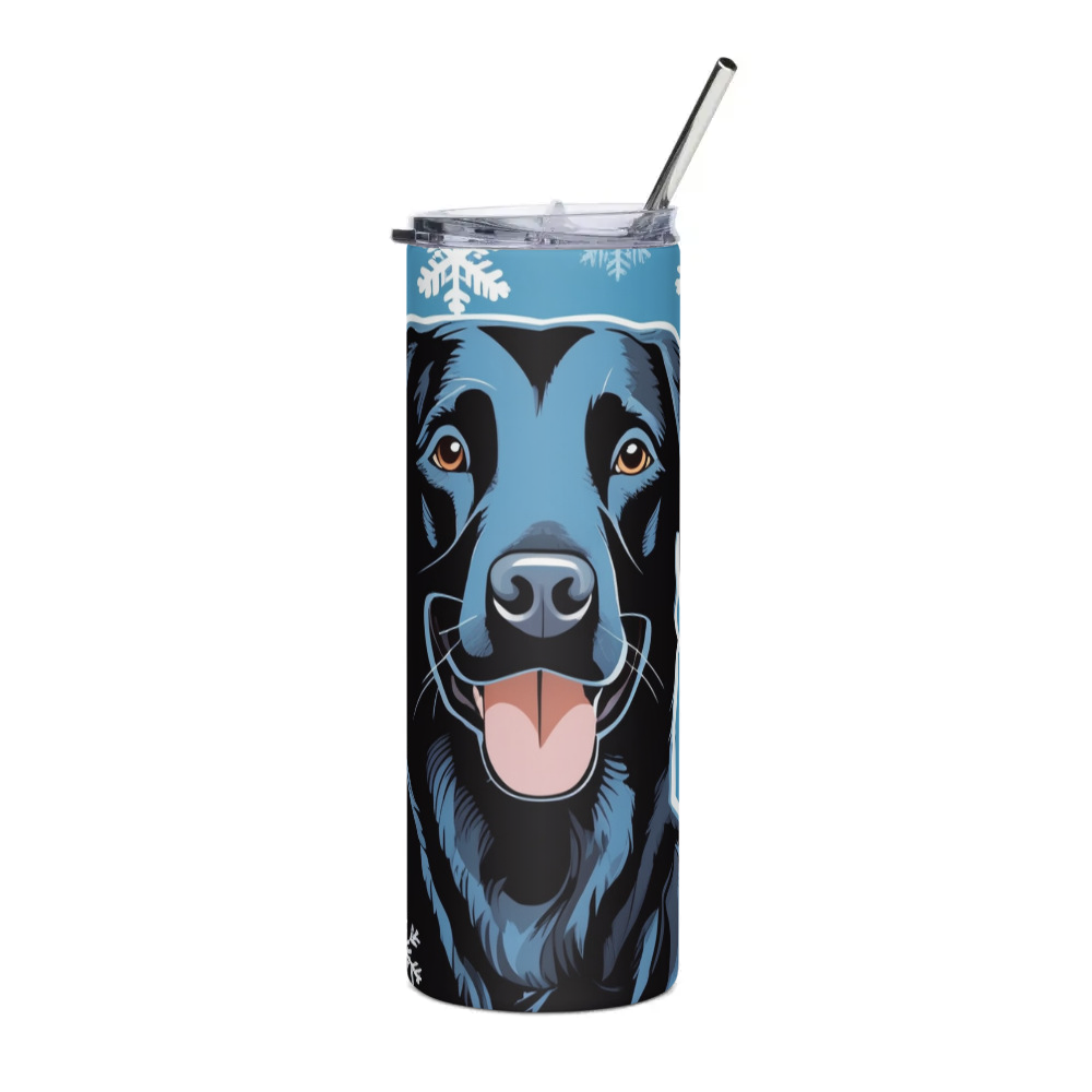 PugMug Custom Black Labrador Retriever Stainless Steel Tumbler