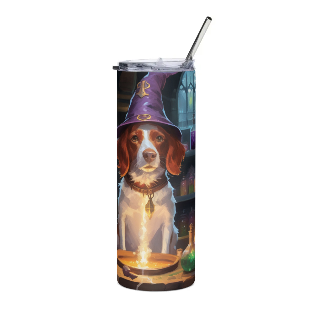 PugMug Custom Brittany Dog Stainless Steel Tumbler