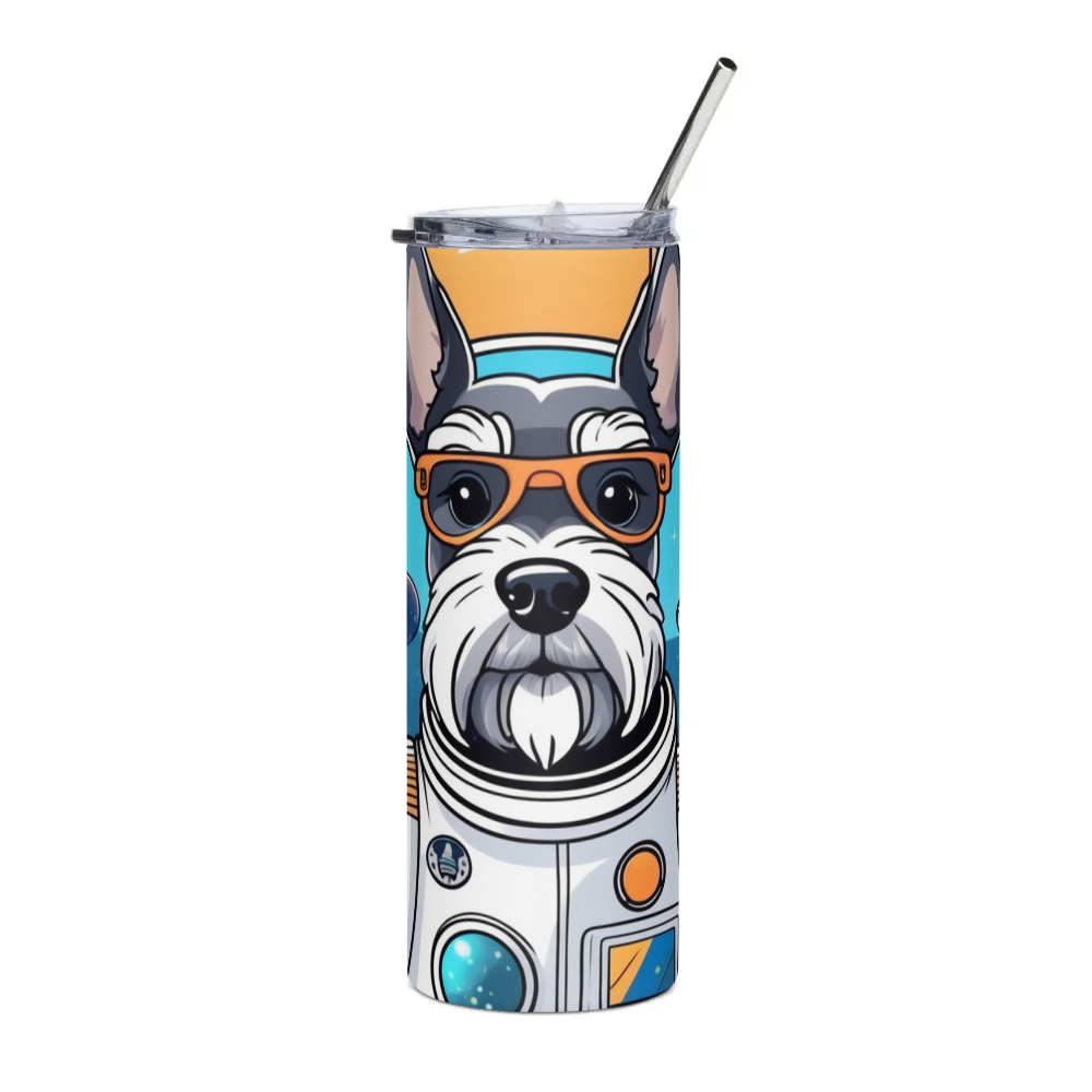 PugMug Custom Miniature Schnauzer Stainless Steel Tumbler